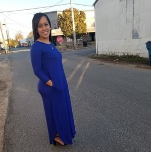 Royal Blue Maxi Dress